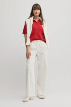 Load image into Gallery viewer, Café Knit Polo - Red