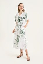 Load image into Gallery viewer, Lotus Dress Green Print