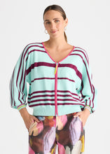 Load image into Gallery viewer, Statement Zip Cardi Breeze