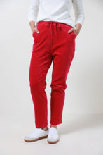 Load image into Gallery viewer, Cotton/Elastane Cord Jogger - Red