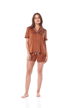 Load image into Gallery viewer, Amy Brown Satin PJ Short Set