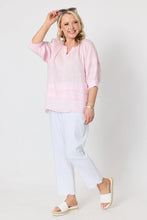 Load image into Gallery viewer, Kate Linen Top - Pale Pink
