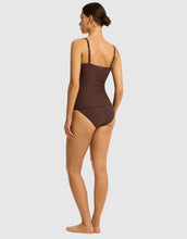 Load image into Gallery viewer, Spinnaker Cross Front Tankini - Cocoa