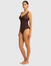 Load image into Gallery viewer, Spinnaker Cross Front Tankini - Cocoa
