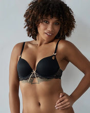Load image into Gallery viewer, Bendon Keyhole Boost Bra - Black / Toasted Almond