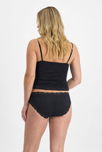 Load image into Gallery viewer, Parisienne Cotton Bikini / Black