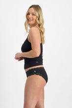 Load image into Gallery viewer, Parisienne Cotton Bikini / Black