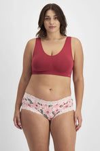 Load image into Gallery viewer, Parisienne® Cotton Boyleg 2 Pack - Cora Camelia / Pink Teaser