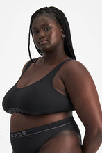 Load image into Gallery viewer, Retro Rib™ Seamless Deep V Crop / Black