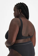 Load image into Gallery viewer, Retro Rib™ Seamless Deep V Crop / Black
