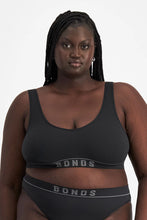 Load image into Gallery viewer, Retro Rib™ Seamless Deep V Crop / Black