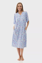 Load image into Gallery viewer, Gabby Zip Short Brunchcoat Blue