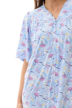 Load image into Gallery viewer, Gabby Zip Short Brunchcoat Blue