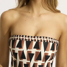 Load image into Gallery viewer, Secret Garden Bandeau One Piece - Black