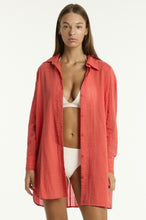 Load image into Gallery viewer, Heatwave Cover Up Shirt Flame