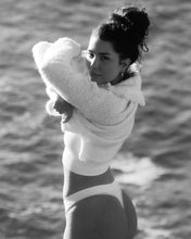 Load image into Gallery viewer, Racer Crop MonoMoods White & Grey