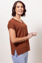Load image into Gallery viewer, 100% Merino Cable Knit Vest - Copper
