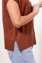 Load image into Gallery viewer, 100% Merino Cable Knit Vest - Copper