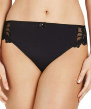 Load image into Gallery viewer, Fayreform Coral Hi Cut Brief / Black