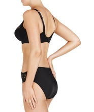 Load image into Gallery viewer, Fayreform Coral Hi Cut Brief / Black