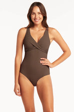 Load image into Gallery viewer, Vesper Cross Front One Piece / Mocha