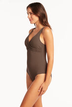 Load image into Gallery viewer, Vesper Cross Front One Piece / Mocha
