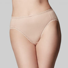 Load image into Gallery viewer, Knicker Classic Cotton Hi Cut / Nude