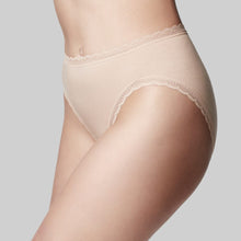 Load image into Gallery viewer, Knicker Classic Cotton Hi Cut / Nude