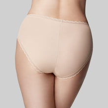 Load image into Gallery viewer, Knicker Classic Cotton Hi Cut / Nude