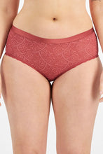 Load image into Gallery viewer, Barely There Lace Full Brief / Copper Rouge