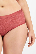 Load image into Gallery viewer, Barely There Lace Full Brief / Copper Rouge