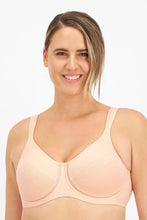 Load image into Gallery viewer, Full Support Non-Padded Sports Bra / Peach 7990