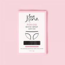 Load image into Gallery viewer, Bikini Brief Period Undies / Black