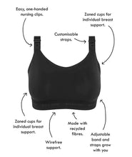 Load image into Gallery viewer, Life Maternity Active Crop / Black