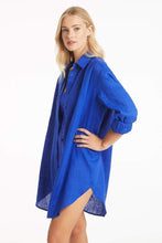 Load image into Gallery viewer, Resort Linen Cover Up / Cobalt