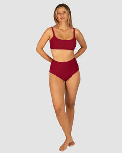 Ibiza Cheeky Boyleg Bikini Bottom / Scarlet