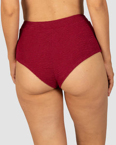 Ibiza Cheeky Boyleg Bikini Bottom / Scarlet