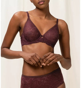 Amourette Charm Lace Wirefree Bra - Decadent Chocolate