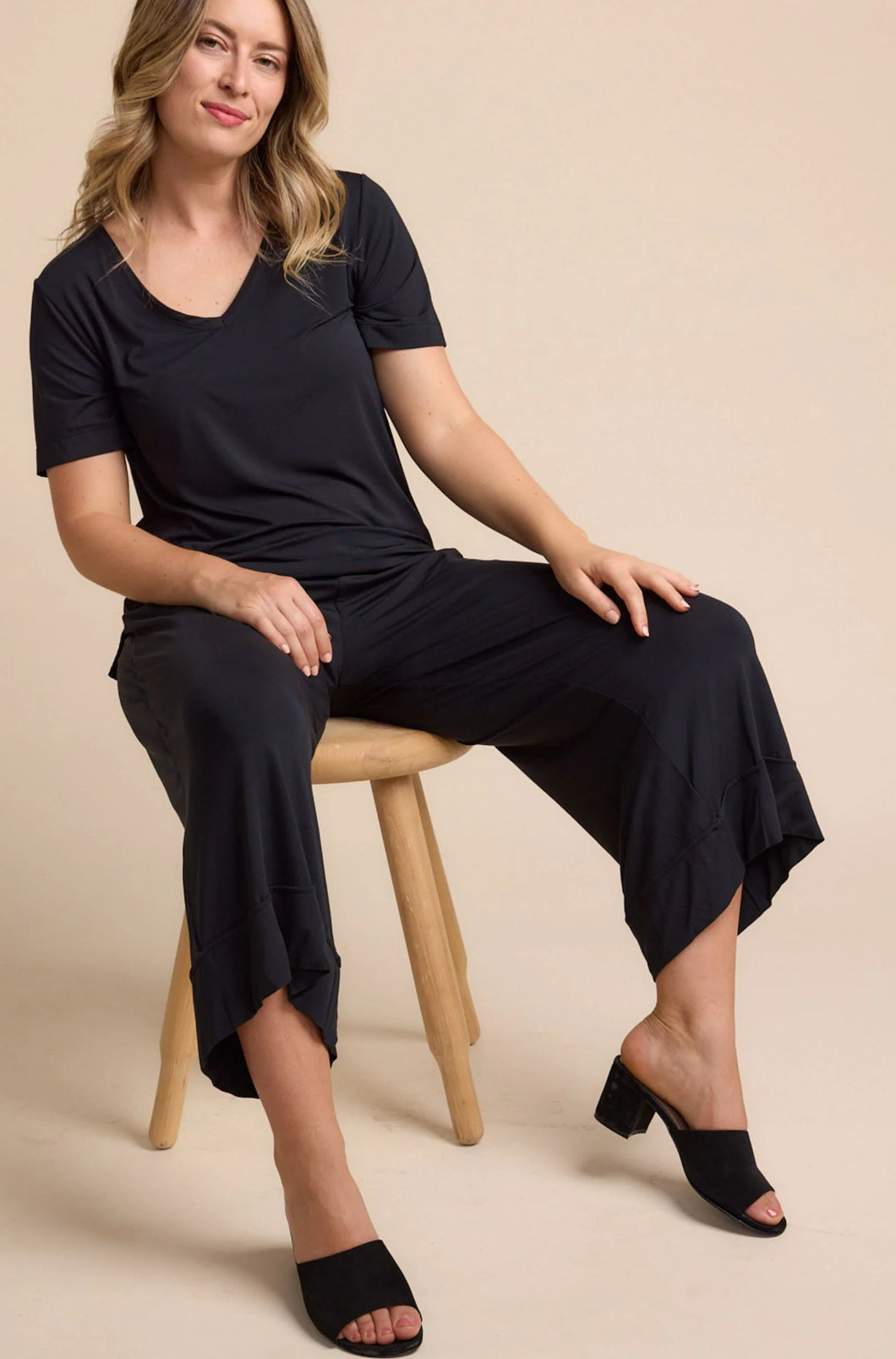 Tani Culotte Pants / Black