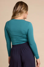 Load image into Gallery viewer, Tani High Neck Long Sleeve / Peacock
