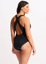 Load image into Gallery viewer, Seafolly Collective High Neck One Piece - Black
