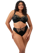 Load image into Gallery viewer, Elomi Teagan Padded Half Cup / Black - Almond
