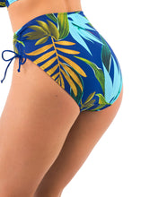 Load image into Gallery viewer, Pichola High Waist Bikini Brief Tropical Blue
