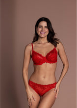 Load image into Gallery viewer, Embrace Lace Brief / Equestrian Red
