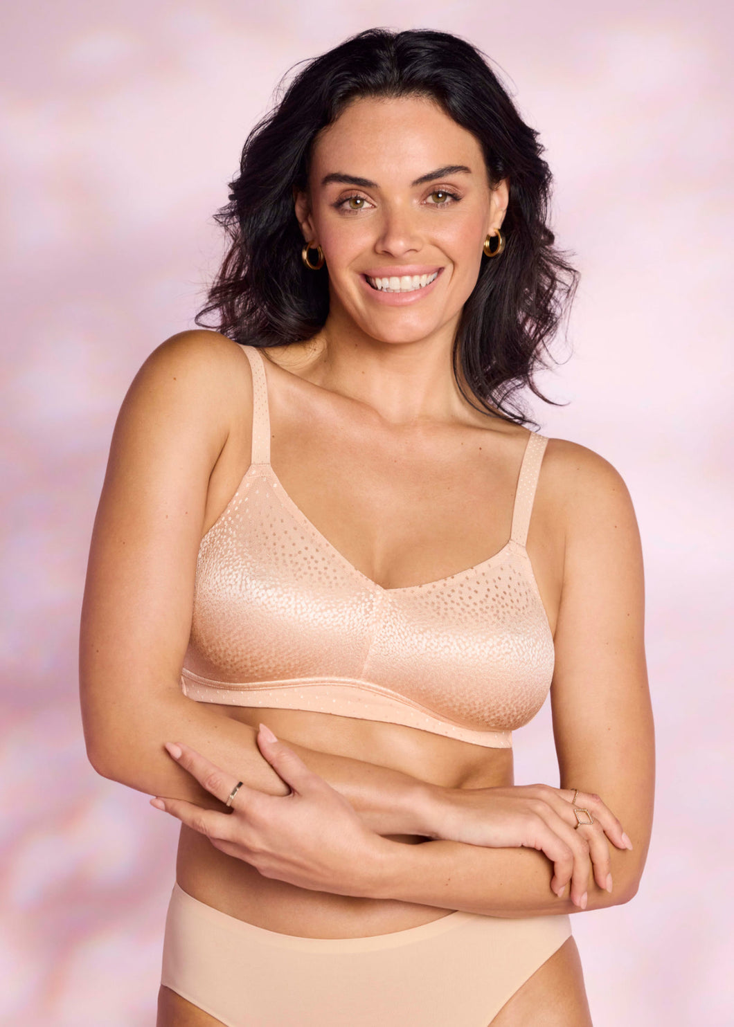 Back Appeal Wire Free Bra - Rose Dus