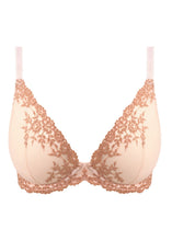 Load image into Gallery viewer, Embrace Lace Plunge Underwire Bra Angel Wing/rose Dust
