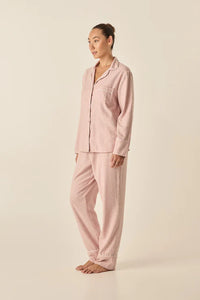 Alessia Pink Brushed Cotton PJ Set