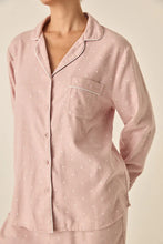 Load image into Gallery viewer, Alessia Pink Brushed Cotton PJ Set
