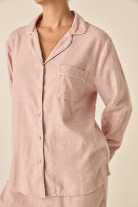 Alessia Pink Brushed Cotton PJ Set