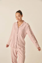 Load image into Gallery viewer, Alessia Pink Brushed Cotton PJ Set
